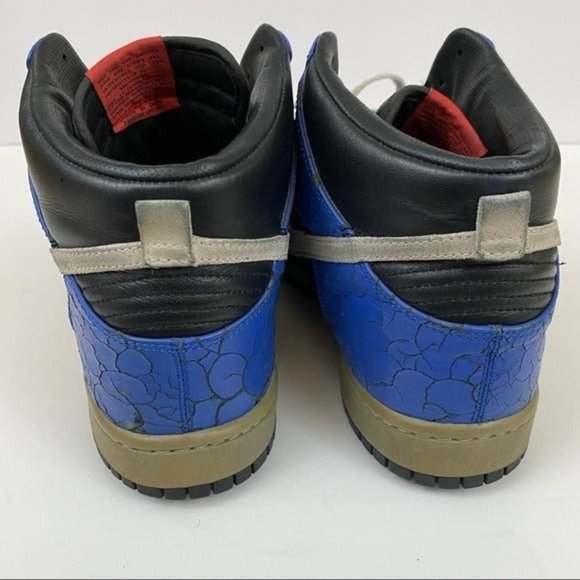 Nike Dunk High Premium Crack Varsity Blue Sneaker Men’s 12 - Picture 9 of 11